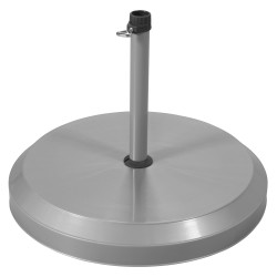 Stojan na slnečník - betónový 20 kg strieborný