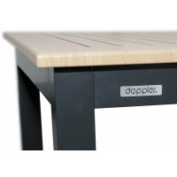 EXPERT WOOD antracit - gastro barový hliníkový stôl 90x90x110cm