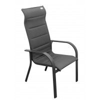 SALERNO MIAMI sivé - hliníkové záhradné sedenie 6+1/ stôl 150x90