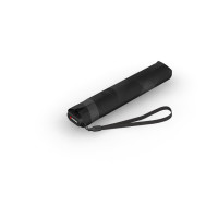 KNIRPS US.050 VISION BLACK - ľahký dámsky skladací plochý dáždnik
