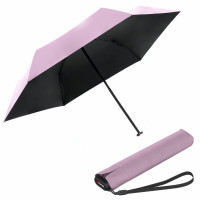 KNIRPS US.050 ROSE WITH BLACK - ľahký dámsky skladací plochý dáždnik
