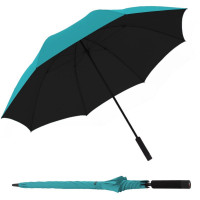 Knirps U.900 XXL TURQUOISE WITH BLACK - ultraľahký holový dáždnik