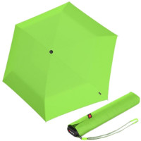 KNIRPS US.050 NEON GREEN - ľahký dámsky skladací plochý dáždnik