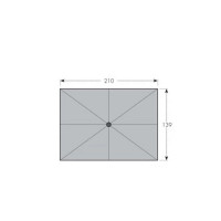 ALU WOOD 210 x 140 cm - slnečník s automatickým naklápaním s ULTRA UV ochranou