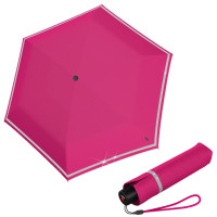 Knirps Rookie Flamingo Reflective ľahký skladací dáždnik