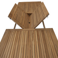 Tectona - drevený rozkladací stôl 180/240x100 cm - 2. AKOSŤ (N259)