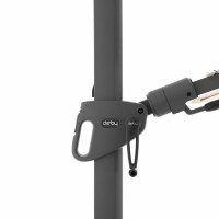 DERBY DX 280 x 280 cm - záhradný slnečník s bočnou nohou