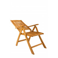 TAMAN DORSET - záhradné polohovateľné teakové kreslo FSC®