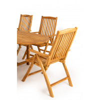 TAMAN DORSET - záhradné polohovateľné teakové kreslo FSC®