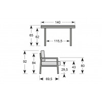 Manhattan Set - hliníkové záhradné sedenie