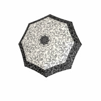 Fiber Flex AC Black & White Paisley - dámsky holový vystreľovací dáždnik