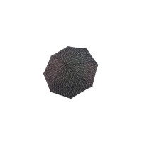 Fiber Mini Black White rings - dámsky skladací dáždnik