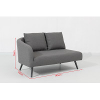 Melia LIKA-TEX® sivá - luxusné záhradné sedenie