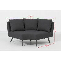 Melia LIKA-TEX® antracit - luxusné záhradné sedenie