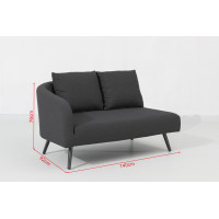 Melia LIKA-TEX® antracit - luxusné záhradné sedenie