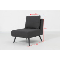 Melia LIKA-TEX® antracit - luxusné záhradné sedenie