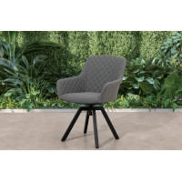 Paris Lika-Tex® sivé - luxusné otočné záhradné kreslo