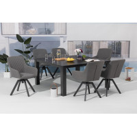 Paris Lika-Tex® sivé - luxusné otočné záhradné kreslo