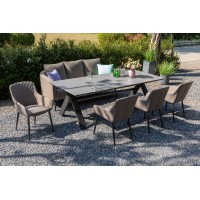 Paris LIKA-TEX® mocca - luxusné záhradné kreslo