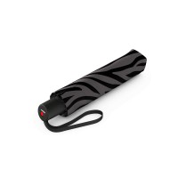 KNIRPS A.200 MEDIUM DUOMATIC Zebra Black - elegantný dámsky plnoautomatický dáždnik