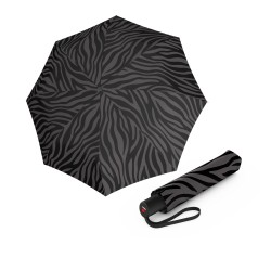 KNIRPS A.200 MEDIUM DUOMATIC Zebra Black - elegantný dámsky plnoautomatický dáždnik