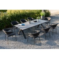 Melia LIKA-TEX® sivé - luxusné záhradné kreslo