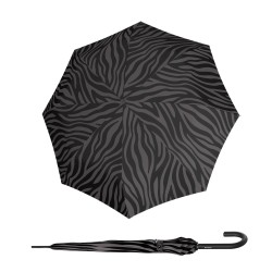KNIRPS A.760 STICK AUTOMATIC Zebra Black - elegantný holový vystreľovací dáždnik