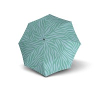 KNIRPS A.760 STICK AUTOMATIC Zebra Mint - elegantný holový vystreľovací dáždnik