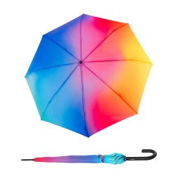 KNIRPS A.760 STICK AUTOMATIC Rainbow - elegantný holový vystreľovací dáždnik