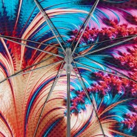 Elegancia Boheme Primavera - dámsky luxusný dáždnik s potlačou